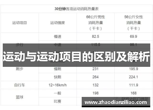 运动与运动项目的区别及解析